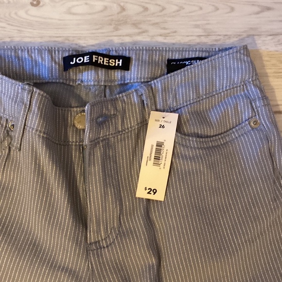 Blue stripped skinny work pant - Picture 3 of 3